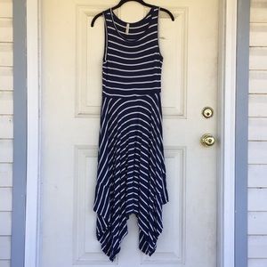 Francesca’s Handkerchief Hem Striped Dress